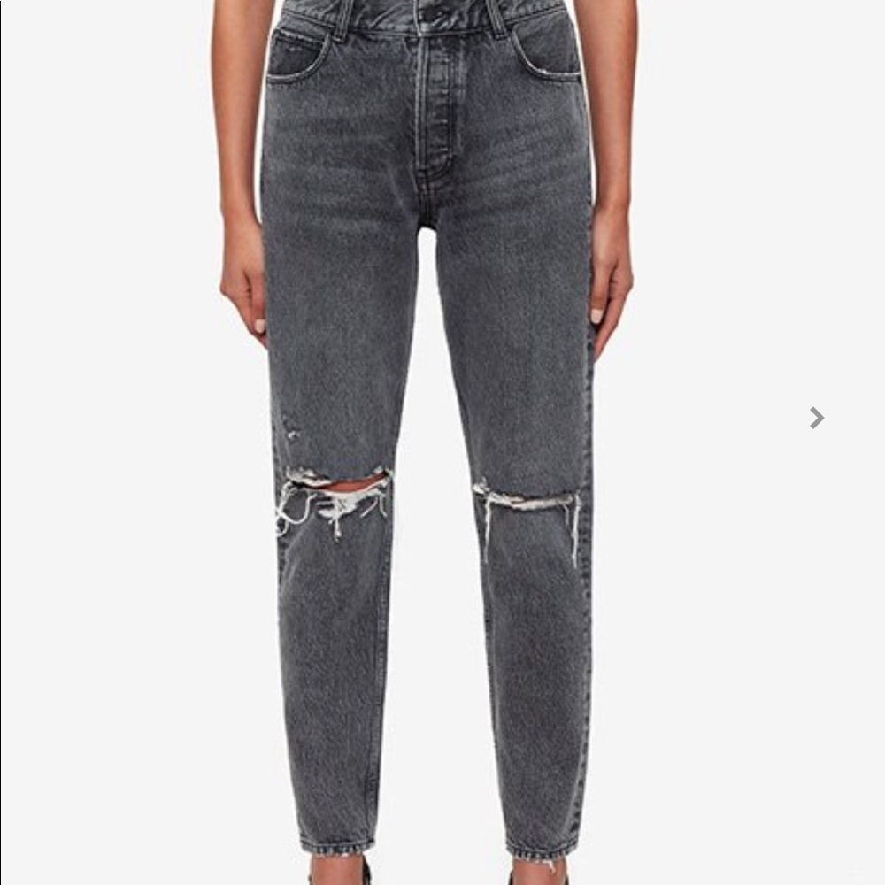 NWOT ANINE BING BRENDA BLACK DISTRESSED JEANS